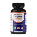 비주얼 MCT 서빙 당 기름 3000 mg - 180 Softgels - 코코넛 오일에서 - 55% caprylic 산성 C8 및 40% capric 산 C10를 포함합니다