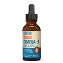 DEVA Vegan Omega-3 액체 DHA - EPA의 조류, 레몬 맛, 2 Ounce에서 비 물고기