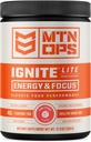 MTN OPS Ignite 라이트 에너지 음료 분말 글루텐 무료 니트로 산화물 보충교재 음료 혼합, L 아르기닌, L Citrulline, 카페인 & Nootropic 설탕 자유로운 음료 혼합, 45의 서빙, 분홍색 감귤류