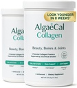 ALGAECAL Collagen - 4 임상 지원 펩타이드 VERISOL®, FORTIGEL®, UC-II®, FORTIBONE®, Anti-Aging Hydrolyzed Collagen Powder, 60 서빙, 미국에서 만든