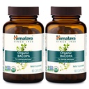 Himalaya Bacopa Monnieri Nootropic 초본 보충교재, 정신 건강, 지원 Calm, 기억, Cognition, USDA 유기, 비 GMO, 750 mg, 60 식물 기초를 두는 모자, 2 팩, 120 일 공급