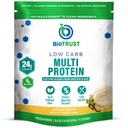 BioTrust Low Carb Protein Powder – 자연적이고 맛있는 Whey & Casein Blend from Grass-Fed Hormone Free Cows – 비 GMO, Soy Free, Gluten Free, 호르몬 Free (Vanilla)