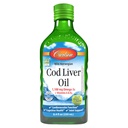 Carlson - Cod Liver Oil, 1100 mg Omega-3s, Plus Vitamins A 및 D3, Wild Caught Norwegian Arctic Cod Liver Oil, Sustainably Sourced Nordic Fish Oil Liquid, Green Apple, 250 mL (8.4 Fl Oz)