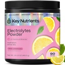 KEY NUTRIENTS Multivitamin Electrolytes Powder No Sugar - 신선한 핑크 Lemonade Electrolyte Powder - 내구시간 및 에너지 보충 - 하이드로 션 파우더 - 열량 없음 - 90 서빙 - 미국에서 제조