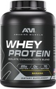 놀라운 근육 100 % Whey Protein Powder * Whey Protein Isolate와 고급 공식은 Ultra Filtered Whey Protein Concentrate (Banana, 5 Lb)와 함께 1 차 성분 Along입니다.