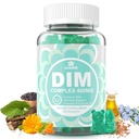 DIM 보충교재 여자 400mg의 여자를 위한 에스트로겐 보충교재, 설탕 자유로운 DIM Gummies & 여성 w/ Biotin, Flaxseed 기름, Burdock, Calendula, 호르몬 균형, Menopause & 전립선 60Cts를 위한 BioPerine