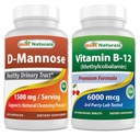 제일 자연적인 D-Mannose 1500 mg & 비타민 B12 6000 mcg