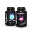 MagEnhance Triple Magnesium Complex (Magnesium Threonate Supplement with Mg Taurate and Mg Glycinate) + 글루코사민 및 Chondroitin Joint Care Complex with MSM