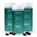 iwi Life Brain Omega-3, 180 Softgels (90 서빙), EPA + DHA, Focus, Memory 및 Mood Support Dietary Supplement, Krill & Fish Oil Alternative, No Fishy Aftertaste와 Vegan Plant 기반 조류 오메가-3