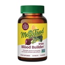 MegaFood Blood Builder Iron Supplement for Women & Men - 부작용없이 철 수준을 늘리십시오 - 비타민 B12, Folic Acid & Vitamin C for Absorption - Vegan - 30 정제