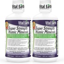 Vital Earth Minerals Super Strength Humic Minerals 2-Pack - 70 + Trace Minerals와 Fulvic Acid Supplement, Detox & Digestion 용 Electrolytes, 32 Oz Ea + 1 Oz Cup