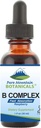순수한 산 식물 액체 비타민 B Complex - B12, B6, Thiamin, Biotin, Niacin - 1oz 병을 가진 나무 딸기 풍미 Kosher B Complex 비타민