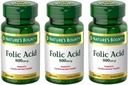 Folic 산 800 mcg 정제 최대 힘, 3개의 병 (250 조사)