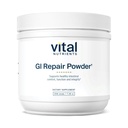 Vital Nutrients GI 수리 분말 | L 글루타민 및 아연으로 누출 점토 분말 | Gut Health and Digestion을 지원하는 소화 효소 보충 | 글루텐 무료 | 40 인분