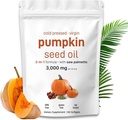 Pumpkin Seed Oil with Saw Palmetto Capsules – 3000mg Cold Pressed DHT Blocker Supplement for Hair Growth, Prostate Health & Bladder Control – Non-GMO, Gluten Free, Vegan – 300 Softgels (300)