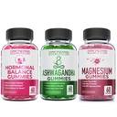 여성 및 PMS Gummies + Ashwagandha Gummies + Magnesium Gummies를위한 아틀란티스 영양 호르몬 균형