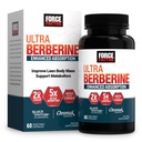 FORCE FACTOR Ultra Berberine는 Ceylon Cinnamon, Dihydroberberine & Chromium, 5X Absorption, 2X Longer Lasting, Lean Body Mass, 60 식물성 캡슐을 승진시키는 흡수를 강화했습니다