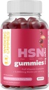 HSN Gummies - 머리 피부와 손톱 Gummies - 머리 성장, 건강한 피부, 못 힘 - 60 Ct Strawberry & Cherry 풍미를 위한 가득 차있는 비타민 Complex를 가진 설탕 자유로운 Biotin Gummies 5000mcg
