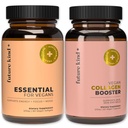 Future Kind 베스트 셀러 번들 | Vegan Multivitamins and Collagen Booster | B12, Omega 3, 비타민 D3와 여성과 남성용 Vegan Multivitamins | Collagen Supports skin, Hair, Nail Health
