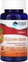 Trace Minerals Children's Feed My Brain - 아이들을위한 두뇌 지원 보충 - 효소, 비타민 및 미네랄과 초점 지원을위한 Multivitamin - 과일 펀치 맛, 60 Chewable Wafers (30 서빙)