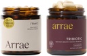Arrae Bloat + Tribiotic 번들, Bloating Relief Digestive Enzymes, Gas & Indigestion Relief, 여성을위한 Probiotics, 질 pH 밸런스, 면역, 그리고 Feminine 건강에 대한 지원, 60 캡슐 각각