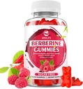 Ceylon Cinnamon 1500mg 높은 효능 Berberine HCL 보충 Immune 및 Metabolism 지원, 설탕 무료, 라즈베리 맛 - 60 개