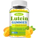 Lutein과 Zeaxanthin는 Astaxanthin & Bilberry 추출물과 Gummies를 보충합니다 - Omega-3, 비타민 A, C, E, D3 및 비전 건강을 위한 아연을 가진 눈 비타민 - 설탕 자유로운, 망고 풍미, 60 조사