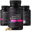 여성 + Prebiotics & Cranberry 알약, PH 균형, 건강한 냄새, 효모, 면역 지원, 긍정적인 미생물 건강, 여자의 Acidophilus Probiotics, 60 Vegan 캡슐을 위한 건강한 아기 질 Probiotics