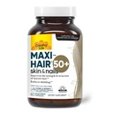 Country Life Maxi-Hair 50+ – Biotin-Based Hair, Skin & Nails Supplement for Women & Men Over 50 | 건강한 모발 성장 지원 및 감소 쉐딩 | 공인 글루텐 프리 & 채식 | 60 캡슐