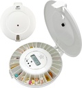 e-Pill MedTime Locked Automatic Pill 분배기 – 보안, 24 개의 일일 경보가있는 간편한 약물 주최자 – 수석, Dementia 및 Alzheimer의 케어에 이상적입니다 – 화이트 뚜껑