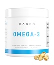 Kaged 오메가 3 물고기 기름 보충교재, 3000mg 오메가 3 지방산 EPA & DHA, 매우 순수한, 물고기 Burps 없음, 60 알약