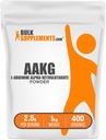 BulkSupplements.com AAKG 분말 - Arginine AKG 보충교재, Nitric 산화물 보충교재, Unflavored & 글루텐, 봉사 당 2.5g, 1kg (2.2 lbs) (1의 포장)