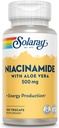 SOLARAY Niacinamide 500 mg | 비타민 B-3 | 에너지 대사, 순환, 신경 및 피부 건강 지원, 100 CT