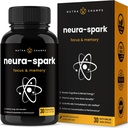 NeuraSpark 초점, 기억 및 정신 에너지를위한 프리미엄 두뇌 보충 - 성능을위한 Nootropic Brain Booster - Ginkgo Biloba, St John 's Wort, DMAE, Rhodiola 및 기타 - 30 캡슐