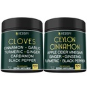 번들 7in1 Cloves 보충교재 & 6in1 우수한 Ceylon 계피 보충교재