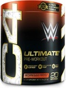Cellucor C4 궁극적 인 x WWE 사전 운동 분말 Nectarine Guava Knockout - 남성 및 여성을위한 설탕 무료 운동 에너지 보충 - 300mg Caffeine + 3.2g Beta Alanine + 특허 Creatines - 20 서빙