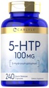 Carlyle 5HTP | 100mg | 240 캡슐 | 5 Hydroxtryptophan | Non-GMO 및 글루텐 무료 보충