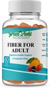 Greenfield 영양: 소화 & Gut 지원을 위한 Prebiotic Soluble Chicory에서 성인을 위한 Halal 섬유 Gummies, 면역 지원, 비 GMO, 젤라틴 자유로운, 글루텐 자유로운 60 조사, Halal 비타민