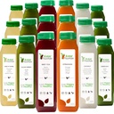 5 일 주스 익지않는 샘에 의해 청소해, 모든 자연적인 익지않는 Detox Cleanse, 몸 나머지를 위한 Juicing, 찬 압박되는 주스 빠른, 더 건강한, Diet 30 병 12oz, 5 생강 탄