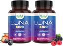Nested Naturals Luna Kids Sleep Aid Tablets for Children 4+ - Naturally Sourced Ingredients - Chamomile, Melatonin, Valerian & Lemon Balm - 120 Chewable Tablet의 초본 보충