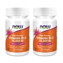 지금 음식 높은 힘 비타민 D-3, 10,000 IU, 120 Softgels, 2 팩