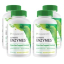 Youngevity Ultimate Enzymes® - 소화, 가스 및 Bloating 완화를위한 멀티 효소 - Betaine HCl, Ox Bile, Pancreatine 10X, Papain 6M, Pepsin 1 : 3000 (120 캡슐 - 4 팩)