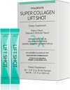 여성을위한 VITALBEAUTIE 액체 콜라겐, SuperCollagen 리프트 샷 - 프리미엄 멀티 콜라겐 펩타이드 유형 I, II, III, V, X 1500mg Hyaluronic, 비타민 C, 세 번째 파티 인증, 높은 흡수