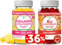 Lunakai Collagen & Biotin Gummies 번들 - 머리, 피부 및 유년한 외관을위한 비타민 - 남성 및 여성을위한 비 GMO 노화 방지 단백질 보충제 - 30 일 공급
