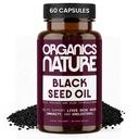 ORGANICS 생물 검정씨 기름 캡슐 1000MG 서빙 Vegan Softgels, 머리, 피부, & 심장 지원, Nigella Sativa - 100% 찬 눌러진 Cumin씨 기름 캡슐 높은 Thymoquinone, Omega 3s