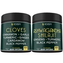 번들 7in1 Cloves 보충 및 5in1 Ashwagandha Shilajit