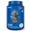 BIRDMAN Falcon Vegan Protein Powder Organic, Stevia & Sugar Free, Plant Based Protein, Low Carb, Dairy Free, Keto, Non Whey Protein, Probiotic, Pea Protein | 초콜릿 맛 - 37 서빙 - 2.64lb
