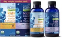 Mommy's Bliss Organic Cough Syrup & Mucus for Kids, Day and Night Combo Pack with Vitamin C and Immunity Support, 유기농 꿀과 아이비 리프 포함, 4 Fl Oz (패치 2)