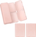 FYY 매일 알약 조직자, 2 PC 7 격실 휴대용 알약 케이스 여행 알약 조직자, [Folding 디자인] 비타민을 붙들기 위하여 지갑 주머니를 위한 알약 상자, 담 간결 기름, 보충교재 및 약물 분홍색