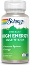 SOLARAY 매일 고에너지 Multivitamin, Iron Free, Immune System 및 Energy Support, 전체 식품 및 허브 기본 재료, 남성 및 여성 멀티 비타민 (30 인분, 30 VegCaps)